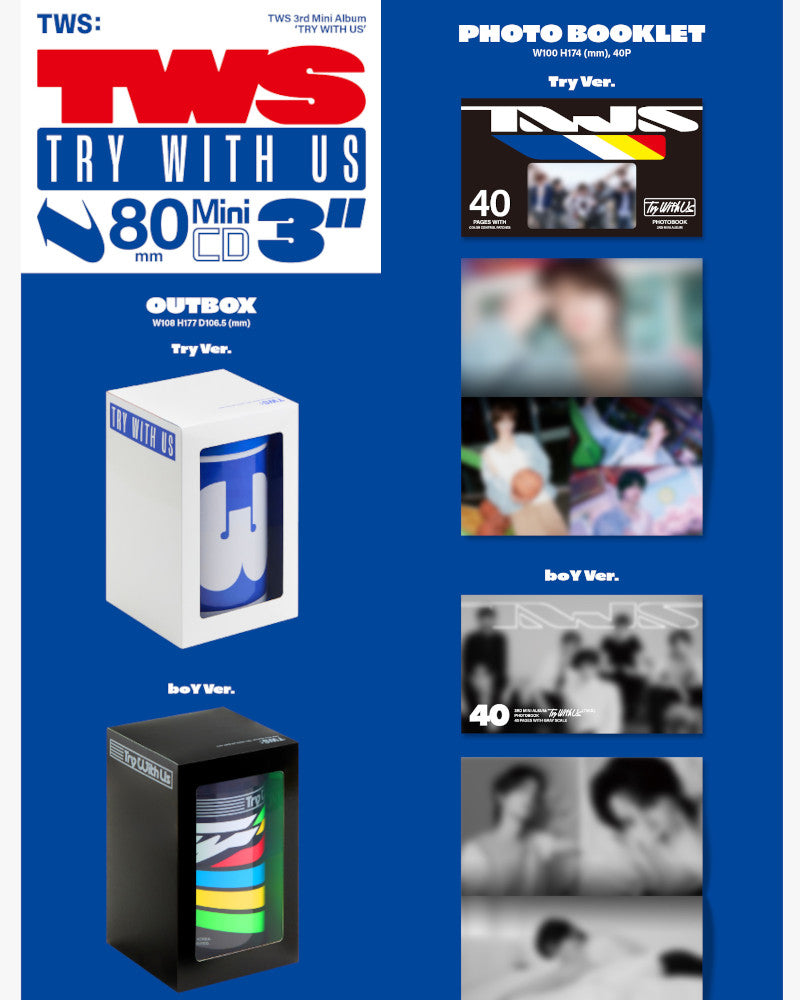 TWS - 3rd mini album 'TRY WITH US' (2 Versions)