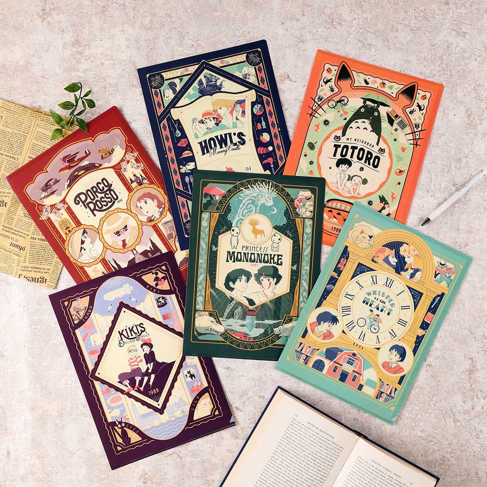 ハウルの動く城 クリアファイル レトロフレーム | どんぐり共和国そら
