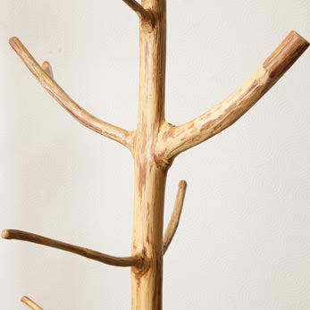 天然チークポールハンガー [160～175cmタイプ]【49094】 /アジアン雑貨