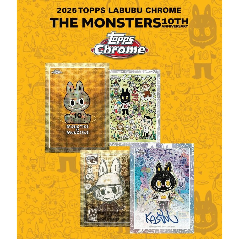 2025 Topps Chrome Labubu 10th Anniversary 20-Box Case | Steel City