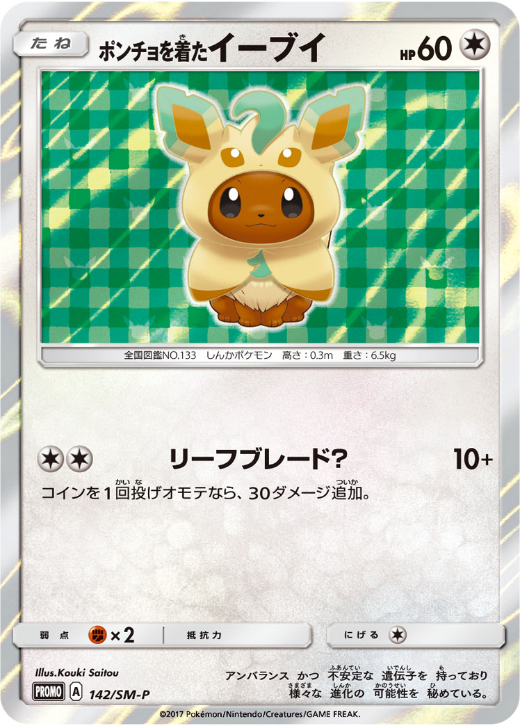 ポンチョを着たイーブイ | ポケモンカードゲーム公式ホームページ