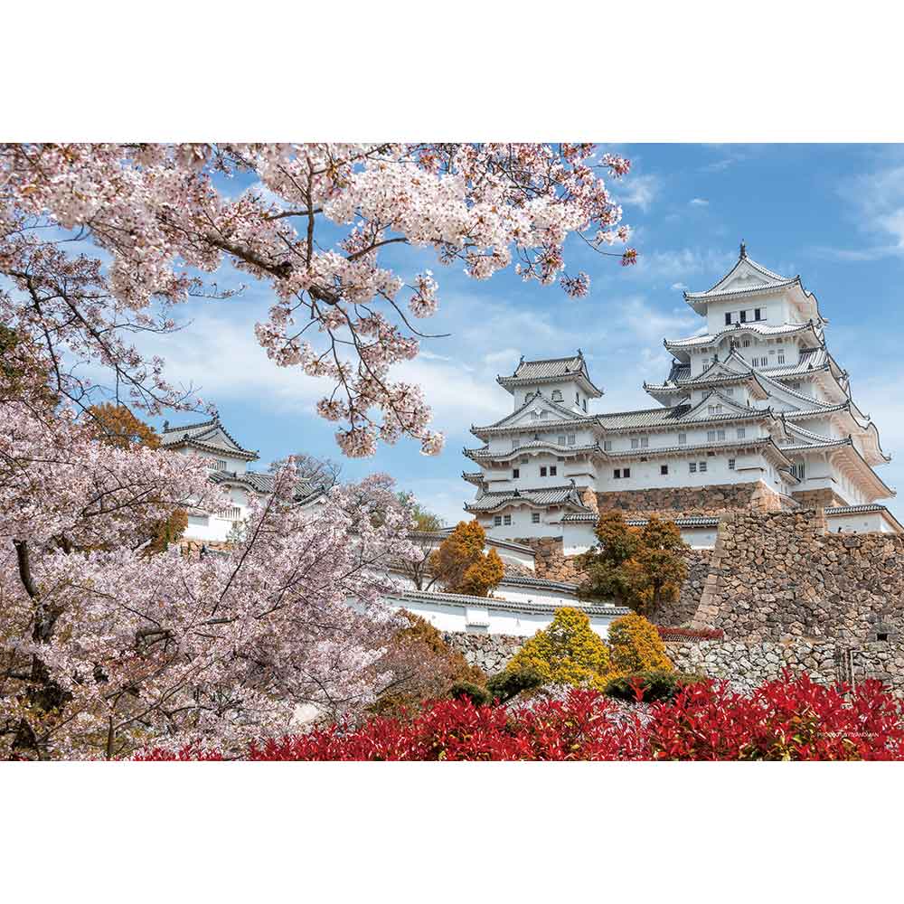 コンパクトピースパズル 桜時の姫路城（兵庫） / ジグソーパズル