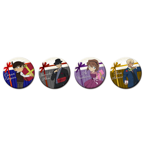 名探偵コナン ちょいデカ缶バッジ（プレゼント）│あそびファクトリー