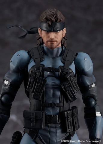figma ソリッド・スネーク MGS2 ver.」の表情パーツ・ボディ塗装・胸部