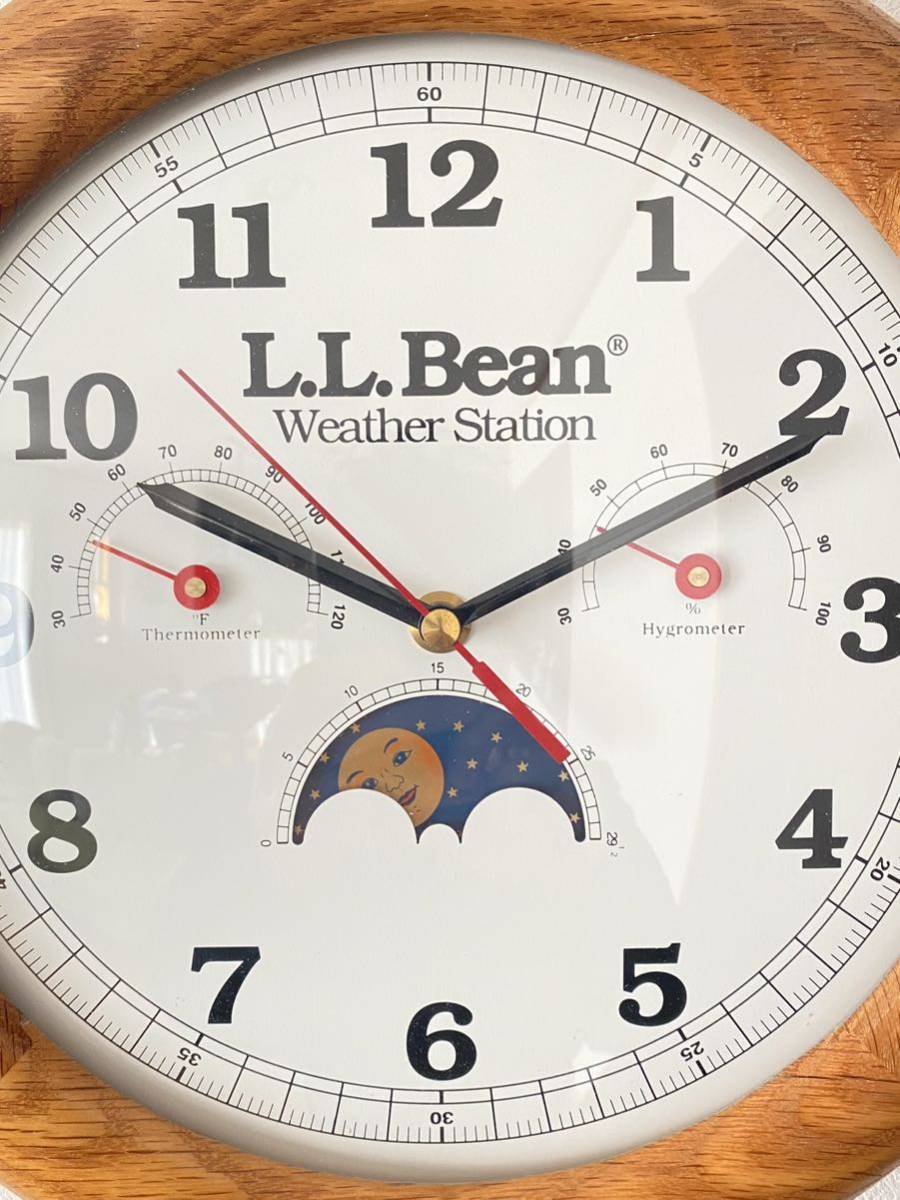 ビンテージ エルエルビーン L L Bean Weather Station 掛け時計 温度計
