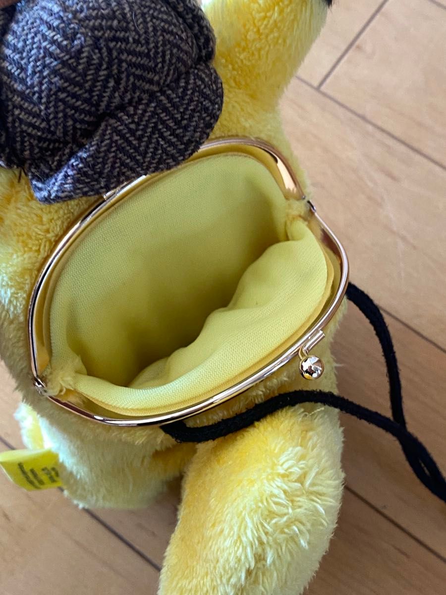 極美品 レア品 ぬいぐるみ 名探偵ピカチュウ 財布 ポーチ ポケモン