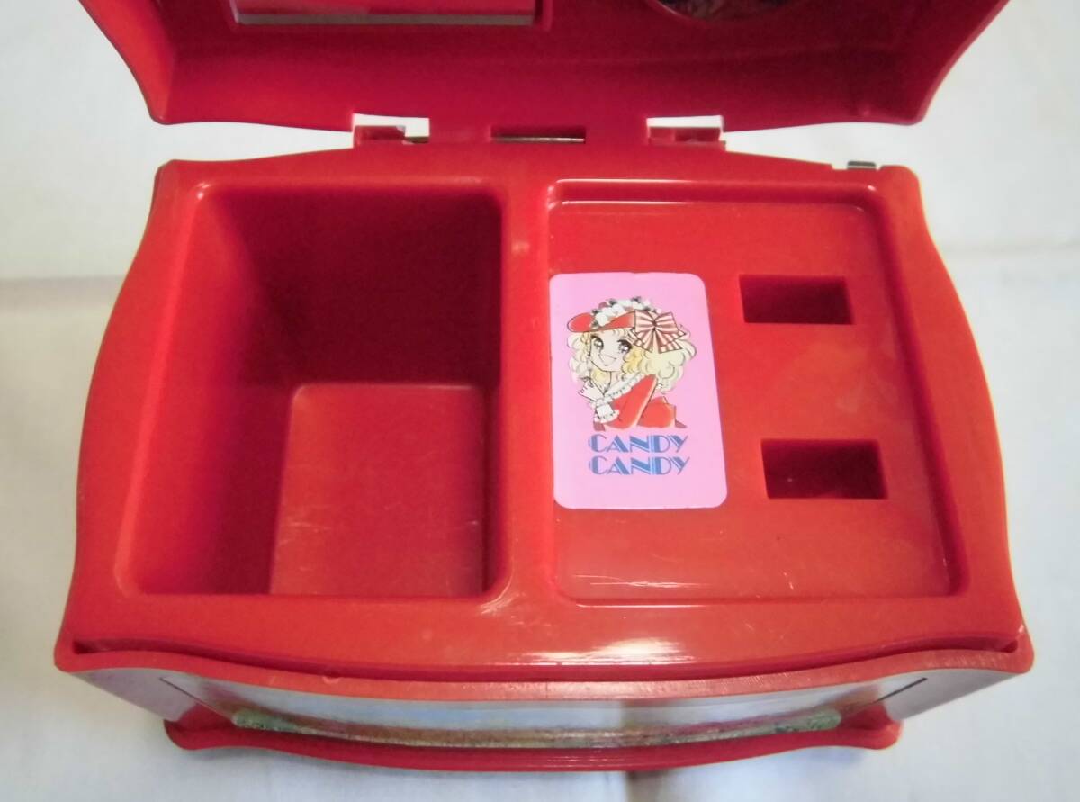 古い キャンディキャンディ オルゴール付き ジュエリーボックス 宝石箱