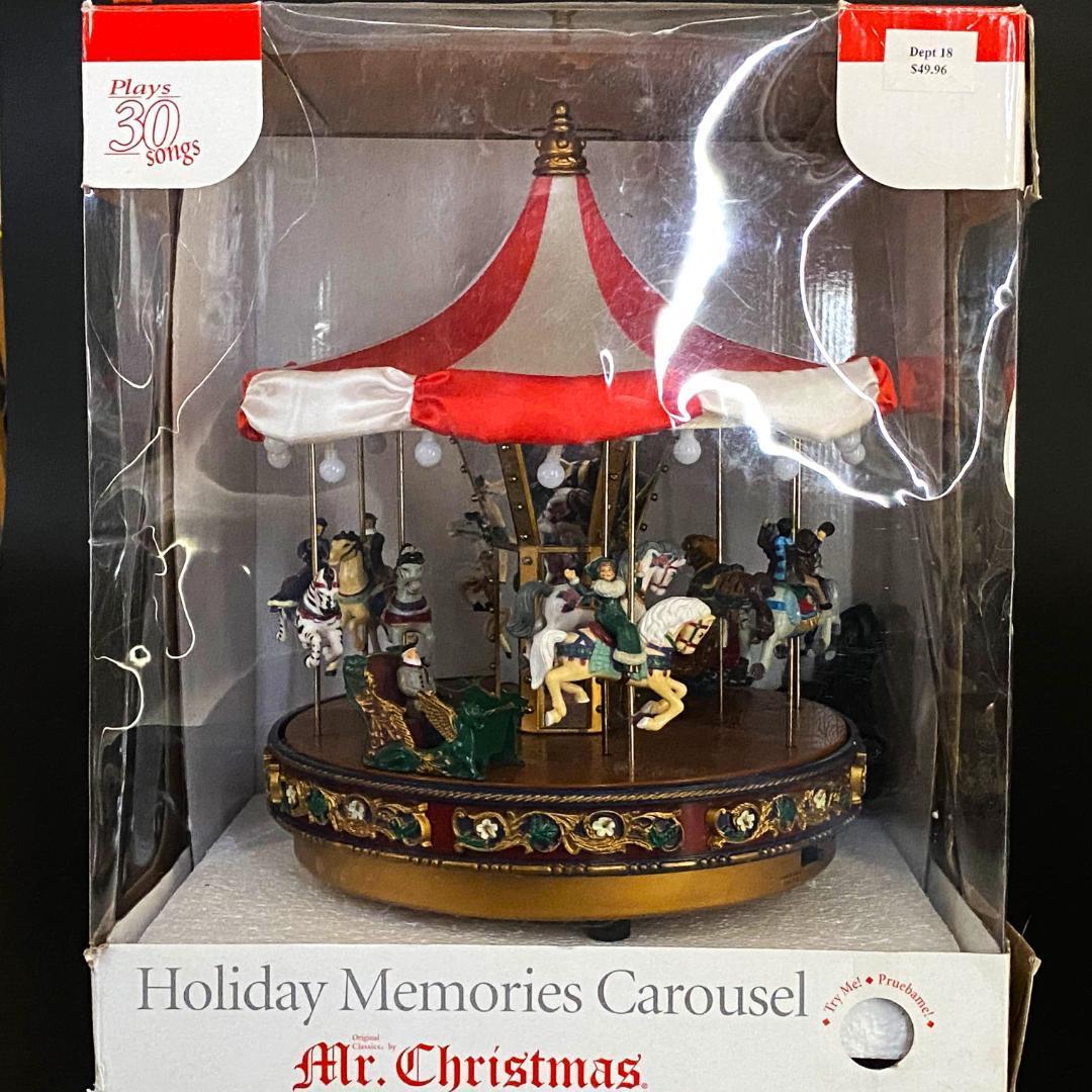 レア】ミスタークリスマス メリーゴーランド オルゴール カルーセル