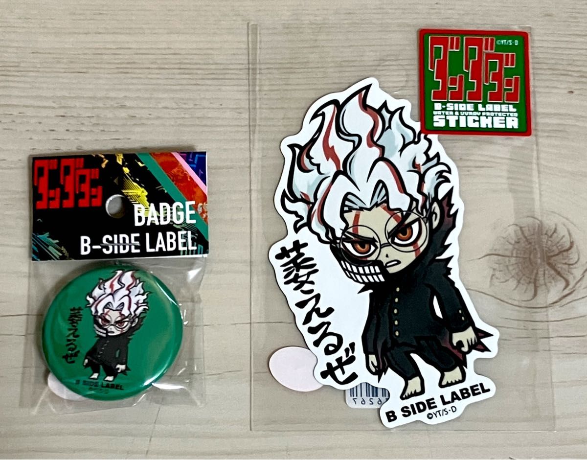 ダンダダン オカルン 変身 高倉健 ステッカー 缶バッジ B-SIDE LABEL