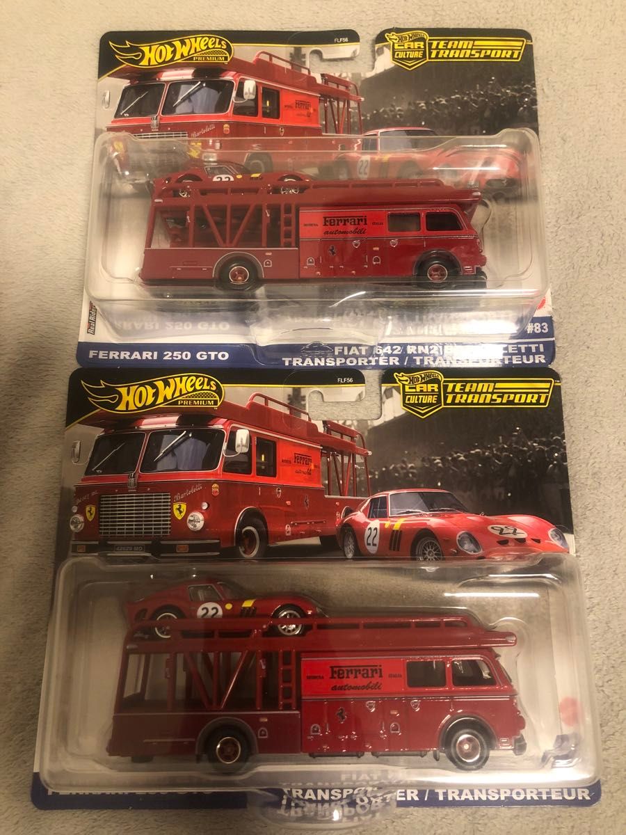 ホットウィール プレミアム フェラーリ 250 GTO トランスポーター 2個