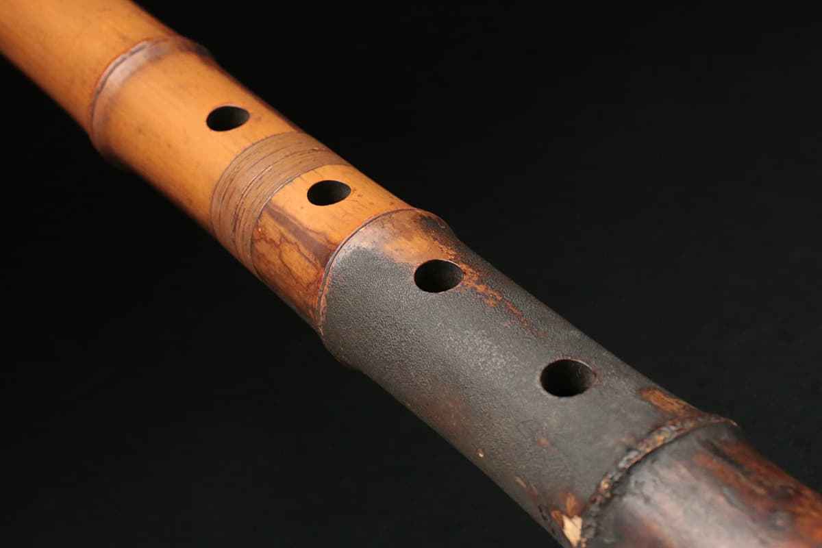 Yahoo!オークション - HU196 時代物【筑堂 作】竹製 琴古流 尺八 全長4