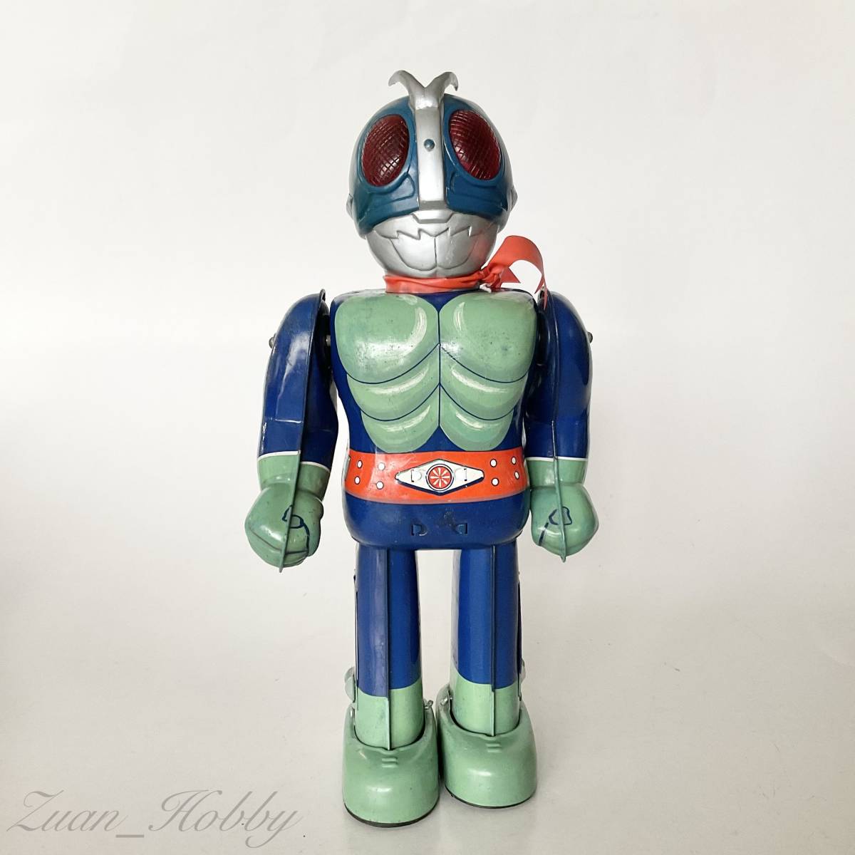 Yahoo!オークション - 仮面ライダー ブリキ玩具 電動2足歩行 ブルマァ
