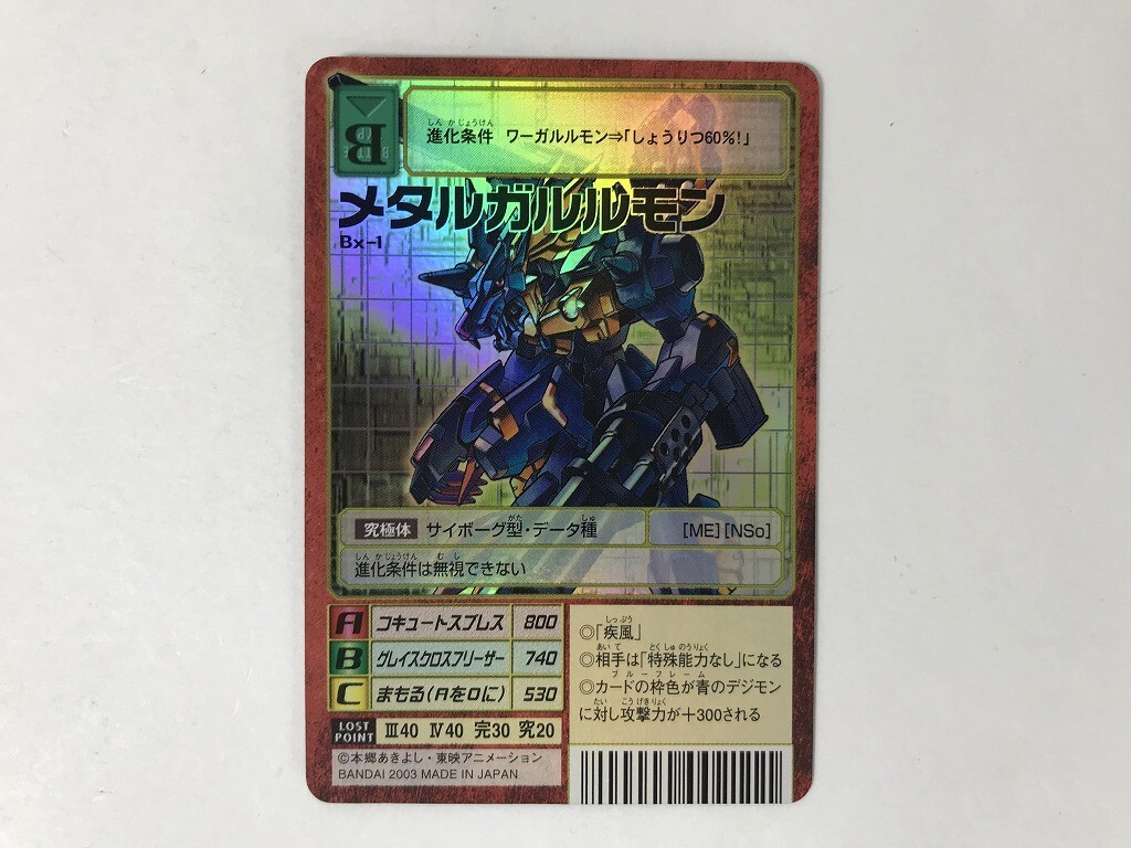 Yahoo!オークション -「メタルガルルモン カード」の落札相場・落札価格