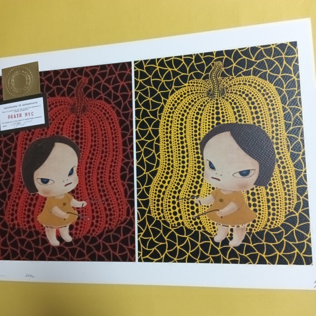 Yahoo!オークション -「death nyc 世界限定100枚 アートポスター 奈良