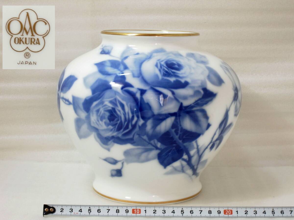 Yahoo!オークション -「大倉陶園ブルーローズ 花瓶」の落札相場・落札価格