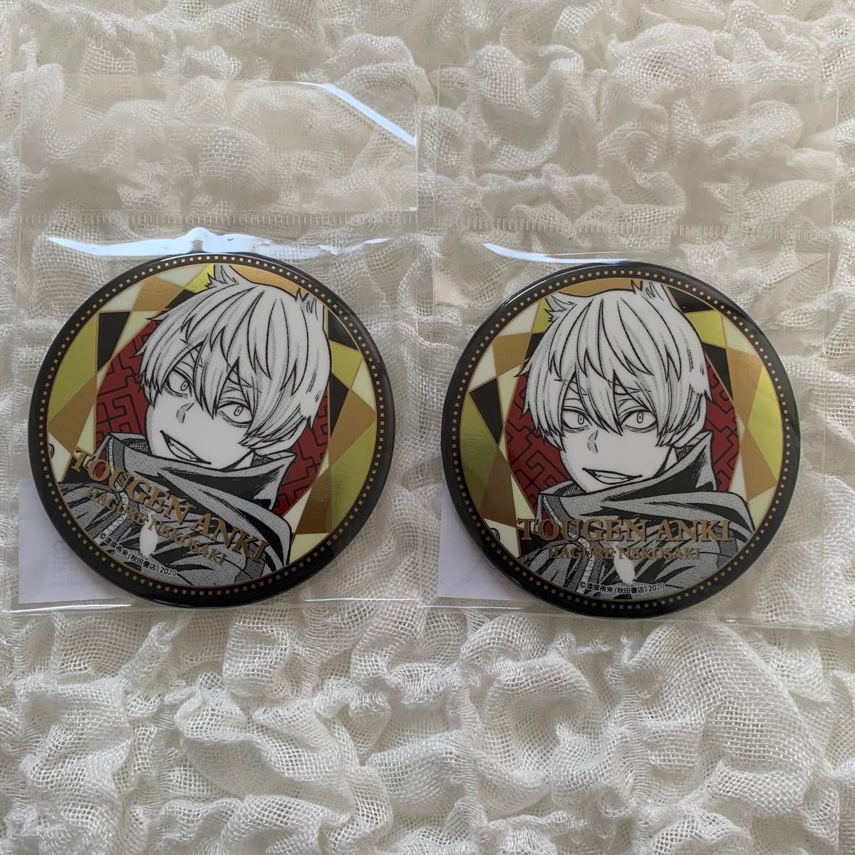 缶バッジ 桃源暗鬼 ホログラム缶バッジ 猫咲波久礼 マンガ展｜Yahoo
