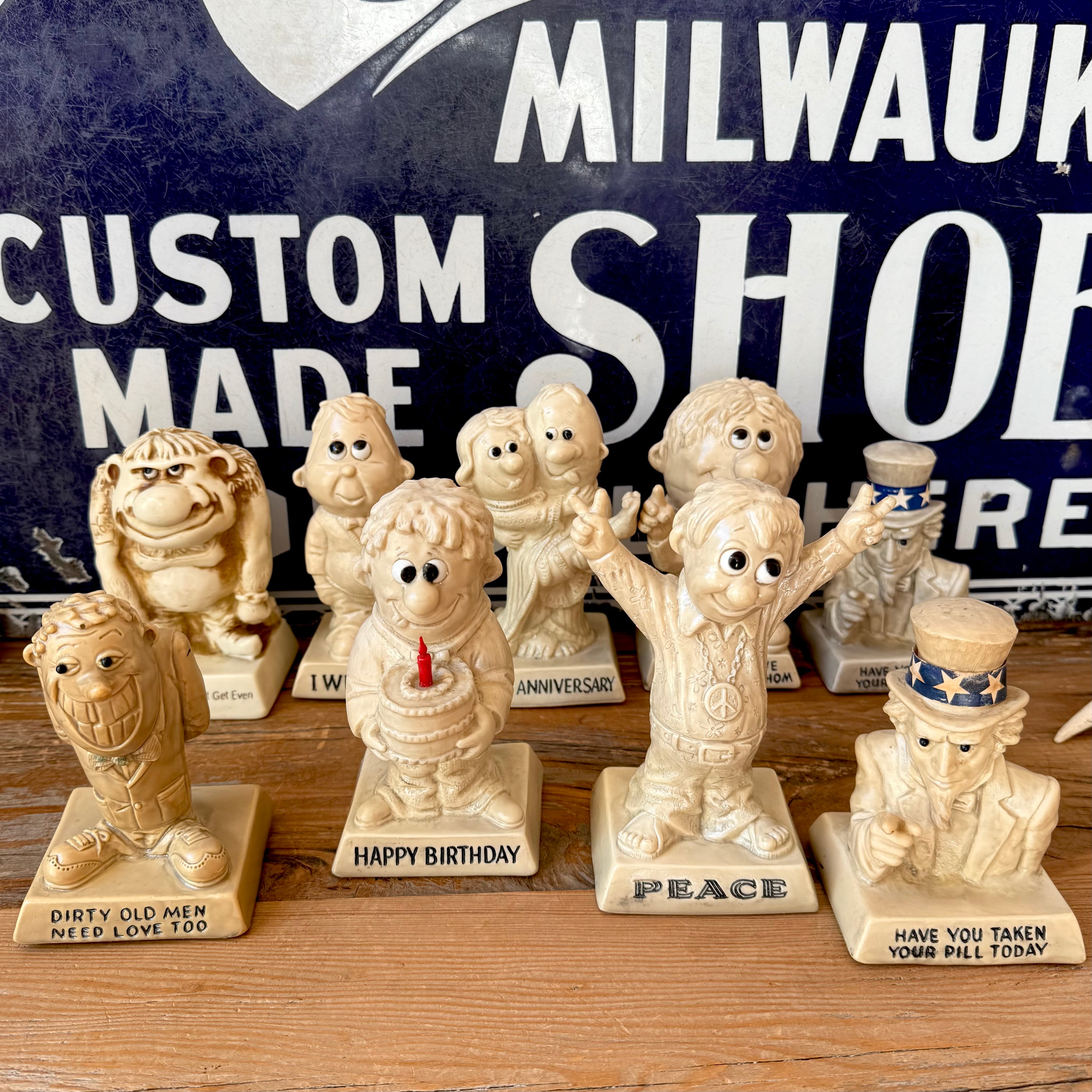 Vintage Message doll メッセージドール PEACE ピースマーク 平和