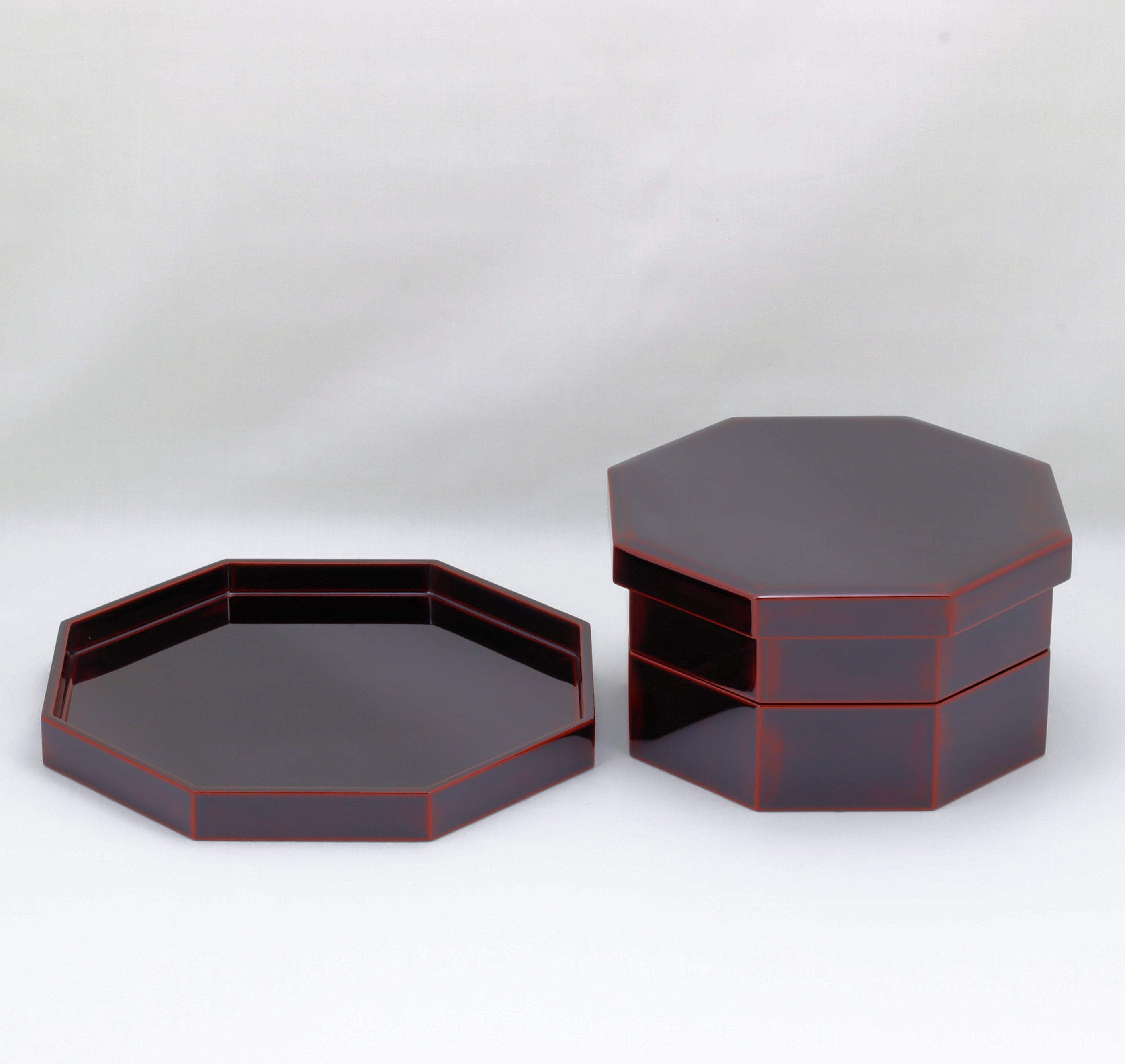 100 輪島塗 八角重 溜塗 | 輪島塗 加藤漆器店 公式オンラインショップ