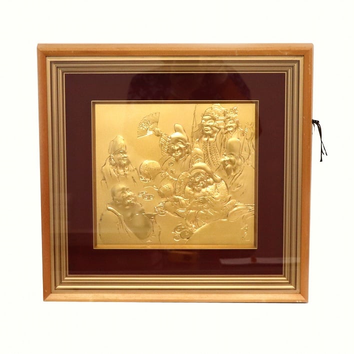 七福神・壁飾り・額入・No.190714-08・梱包サイズ100 | リサイクル