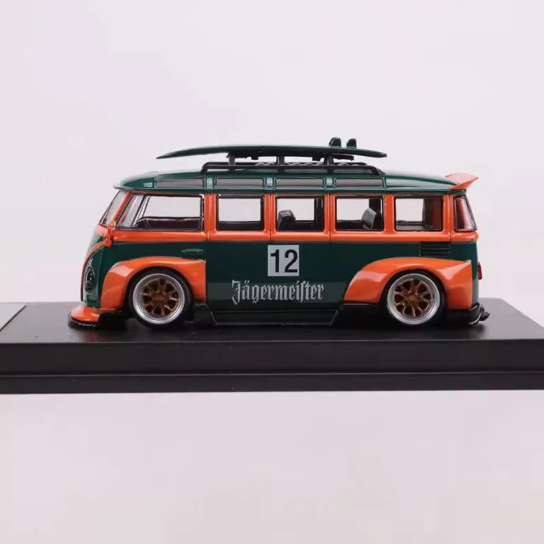 Volkswagen T1 Kombi WideBody Surfboard Jagermeister Livery 1:64