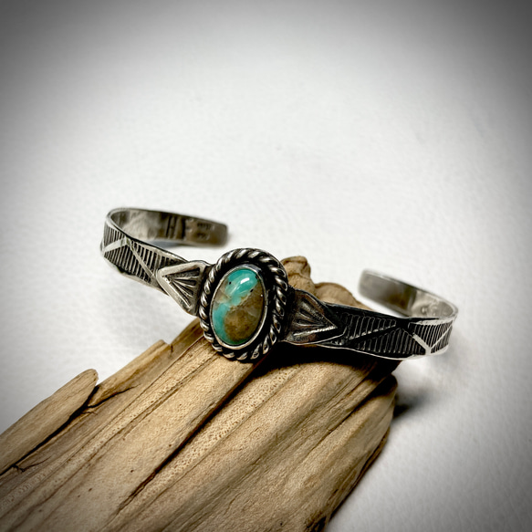 ソノラン ターコイズ トルコ石 シルバーバングル ターコイズバングル