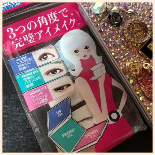 デコ ミラー コンパクトミラー 鏡 手鏡 堕天使 通販 16114237｜Creema