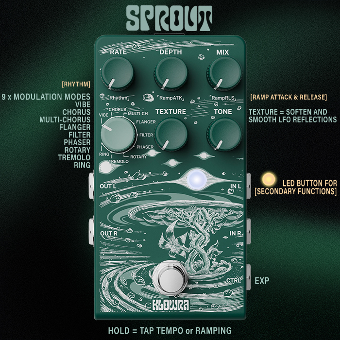 Guitar Pedal X - News - Klowra's Sprout Modulator / Modulation