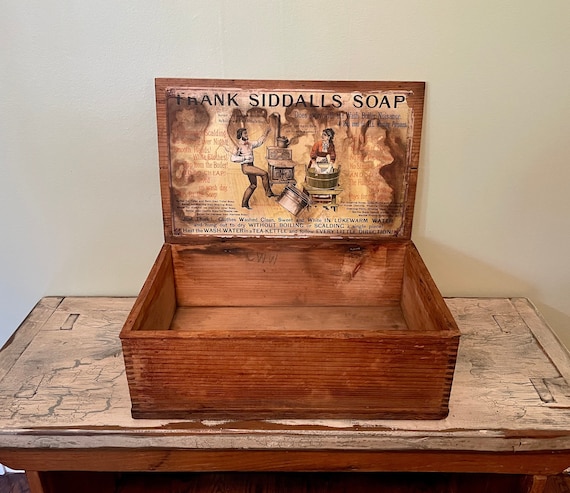 Siddalls Soap, Siddalls, Frank Siddalls Soap Crate, Vintage Soap