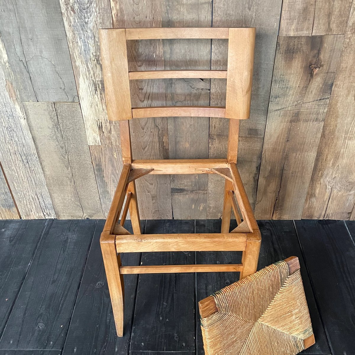 ラッシュシートチェア フランスアンティーク ⑱ | OGISHIMA COFFEE