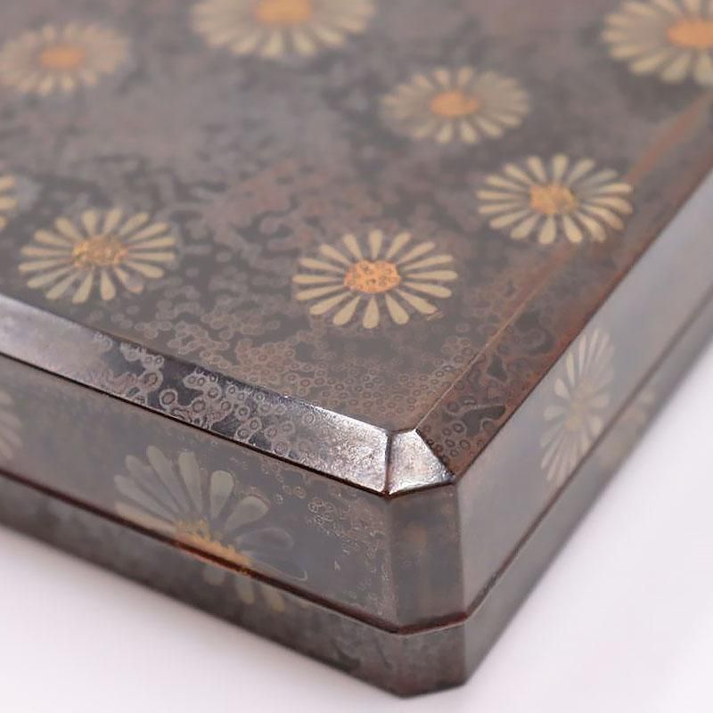 若狭塗り 木製硯箱 漆塗り硯・水滴セット 明治大正時代