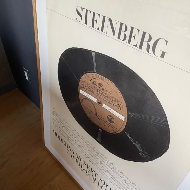 ソール・スタインバーグ ストックホルム近代美術館 リトグラフポスター