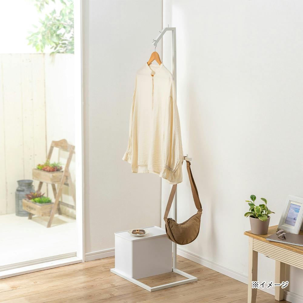 スチールハンガースタンド ホワイト G37 | 隙間収納・空間収納 通販