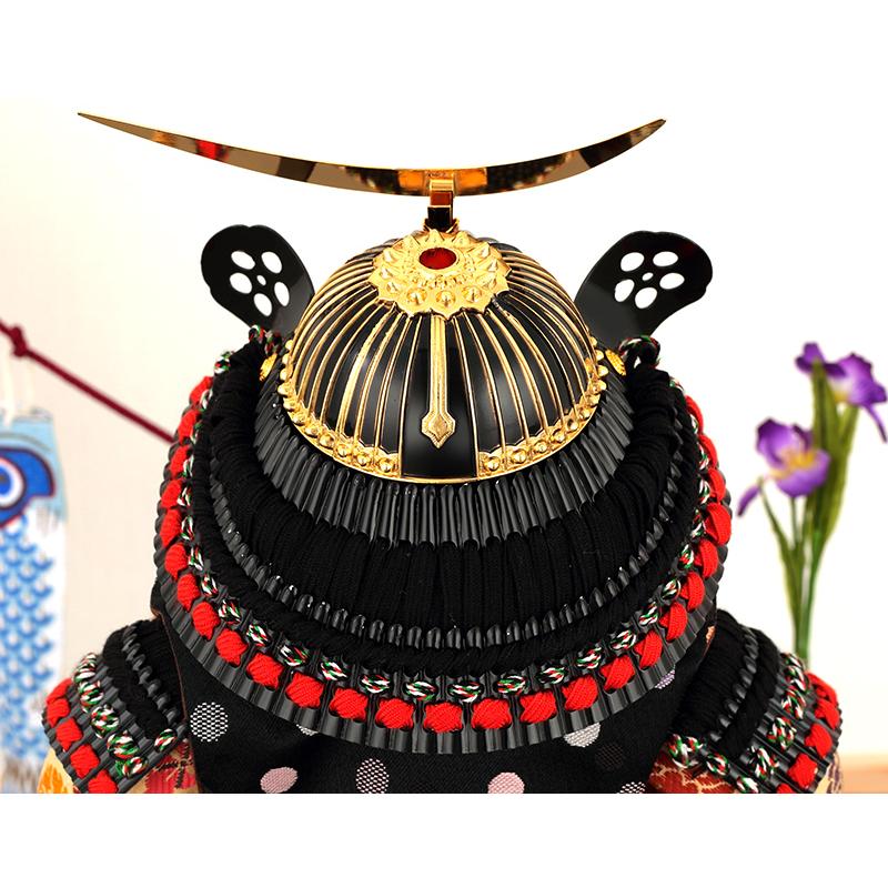 五月人形 コンパクト 吉徳 伊達政宗公 子供大将飾り 武者人形 平飾り