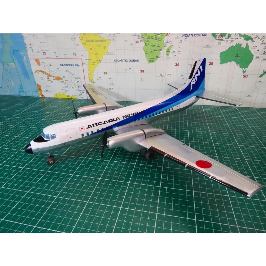 航空法規制外】「YS−11」重量77g 翼長550mm ミニ機 リブ・胴体枠