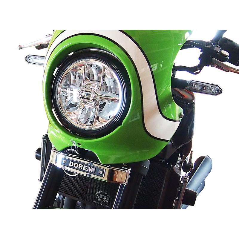 Z900RS CAFE フォークカバーエンブレム(メッキ)Kawasaki ステー付き
