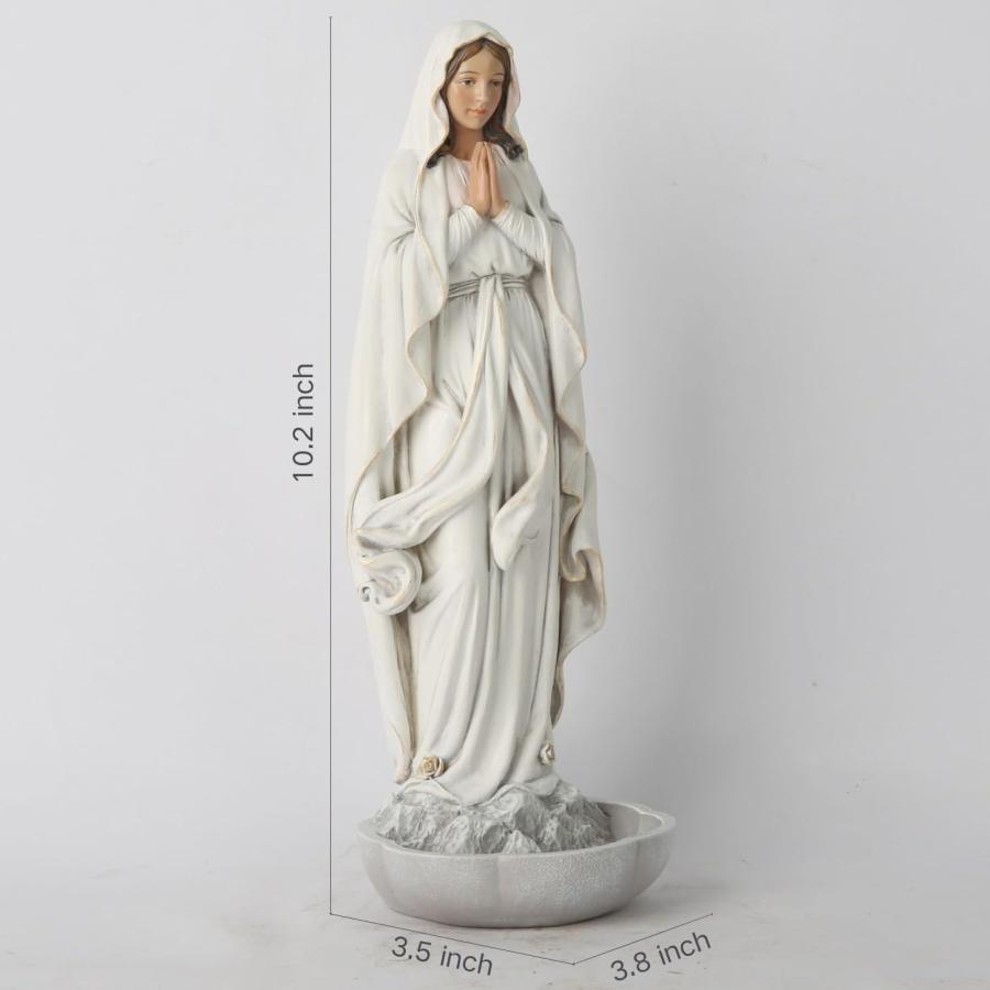 ルルドの聖母像聖母マリア祝福された聖母ルルドロザリオホルダー彫像高