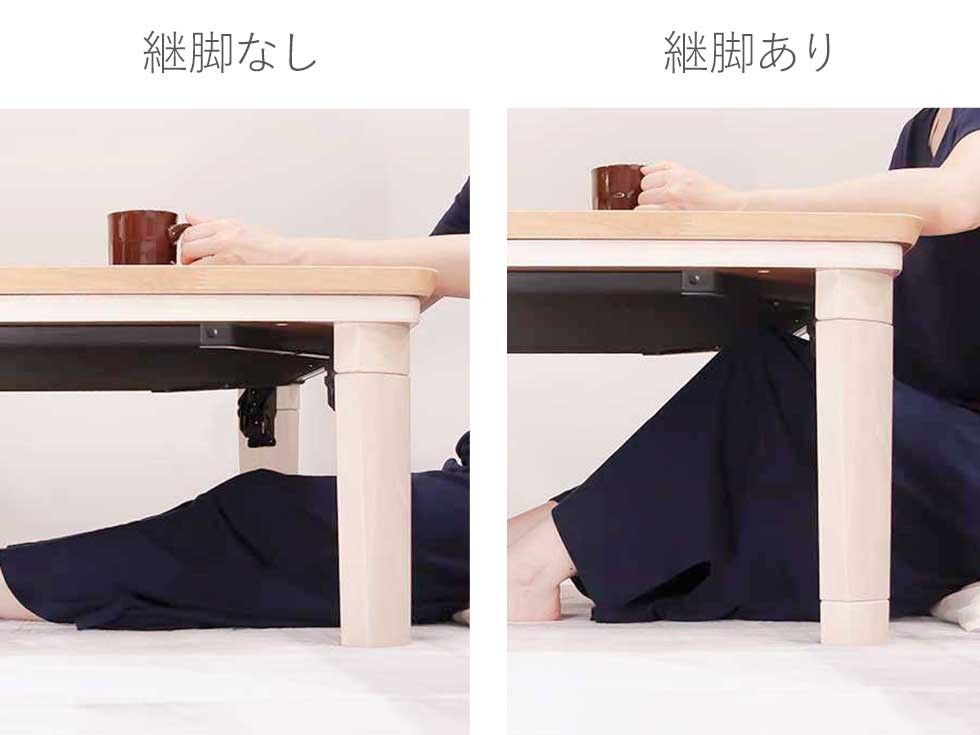 販売終了】家具調こたつ（布団セット）フラットヒーター90x60cmKTR