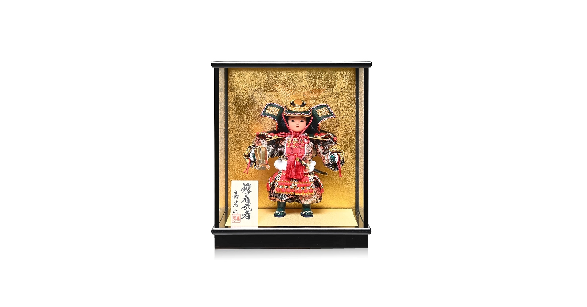 Amazon | 【武者人形】5号鎧武者 采配：嘉房作【五月人形】【ご進物