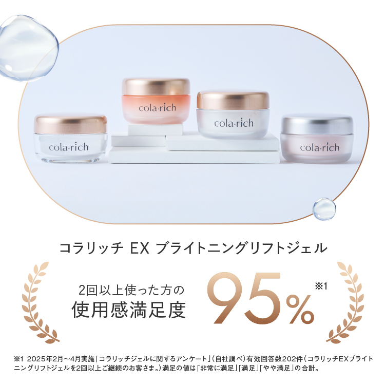 公式】コラリッチ EX ブライトニングリフトジェル 55g(約1カ月分) 5個