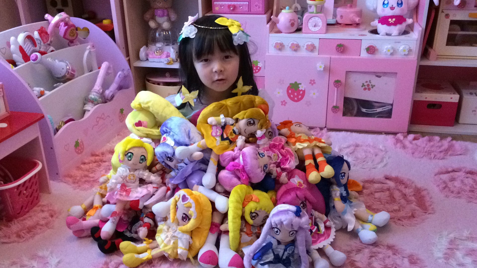 大量！プリキュアぬいぐるみ勢♪ | 遊ぶの大好きママと3姉妹の日々