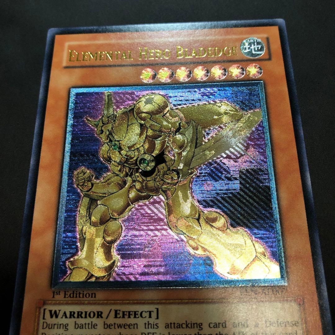 遊戯王　E・HERO エッジマン　旧アジア版　レリーフ 状態B〕EHEROエッジマン【レリーフ】{EEN-JP007}《モンスター》