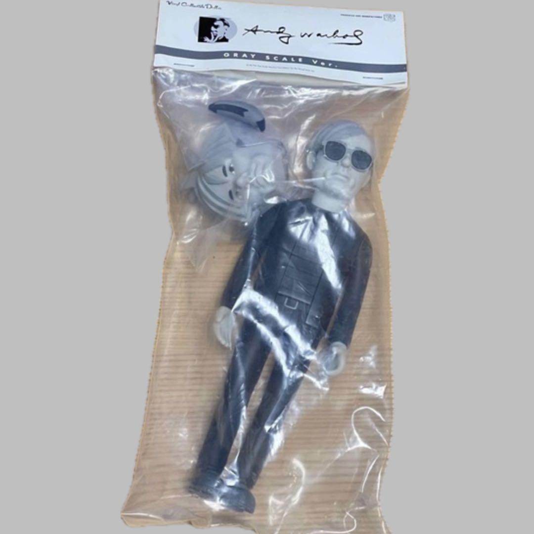 アンディ ウォーホル フィギュアメディコムトイグレースケール　ソフビ Andy Warhol - vcd アンディ ウォーホル フィギュア メディコムトイ