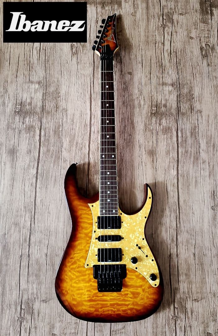 YKYSIbanez アイバニーズ　RG350QM エレキギター Ibanez RG350QM TGB 税込販売価格 ￥39,800- 中古 ボディトップに