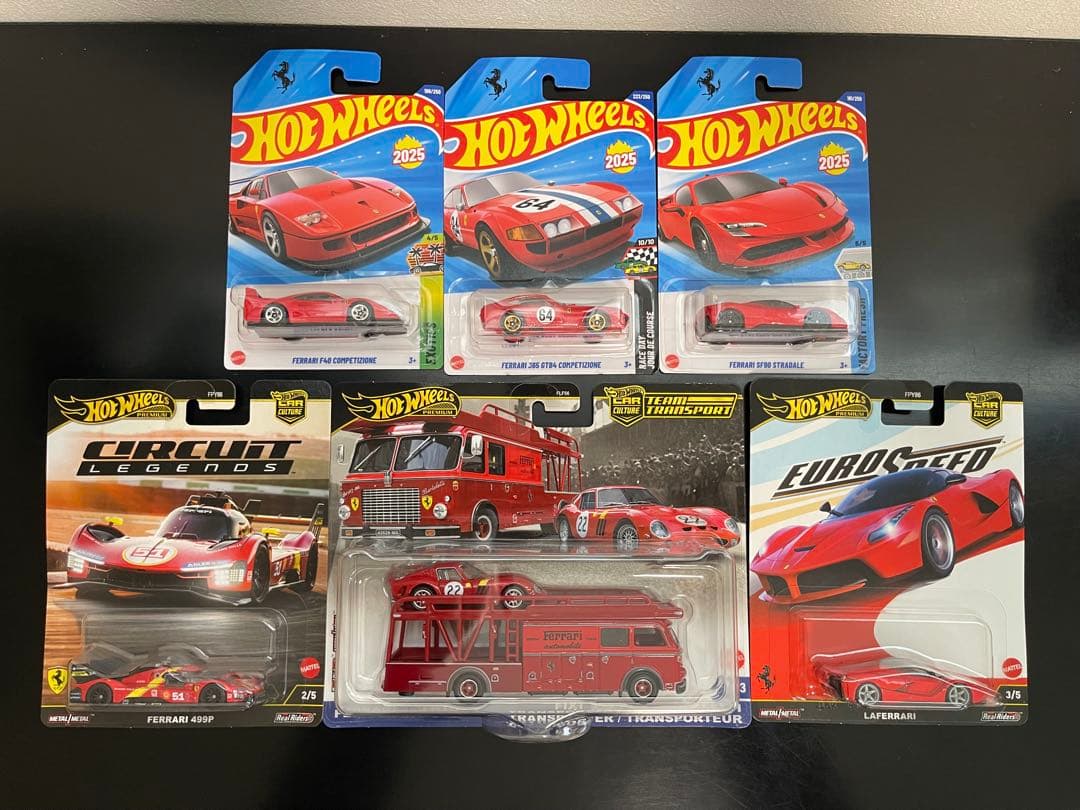ホットウィール フェラーリ 6台 ホットウィール Hot Wheels フェラーリ365 GTB/4 2000ファースト