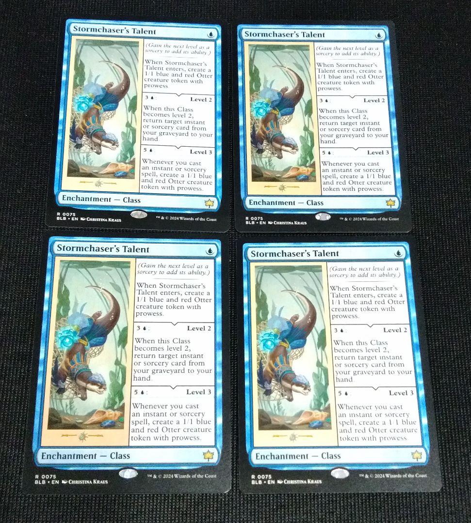 嵐追いの才能4枚セット 嵐追いの才能/Stormchaser's Talent《日本語》【BLB】