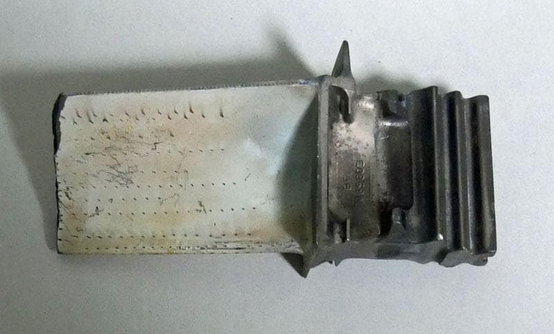 GT3　CF6-80　HPT１タービンブレード　コーティングあり GT3 CF6-80 HPT1タービンブレード コーティングあり GT3 CF6-80 HPT1