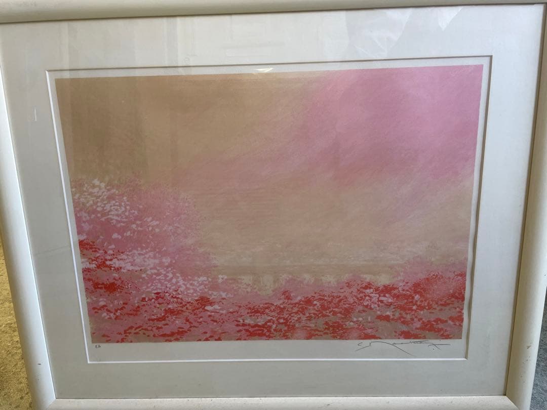 クロードマヌキアン エッフェル塔 版画 額縁付き エッフェル塔の水彩画｜パリ・セーヌ川のアート（デジタルダウンロード