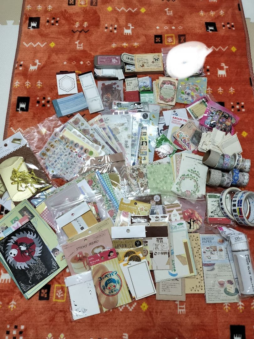 紙モノ コラージュ シール メモ まとめ売り コラージュ素材 700枚セット 紙モノ シール まとめ売り おすそ分け
