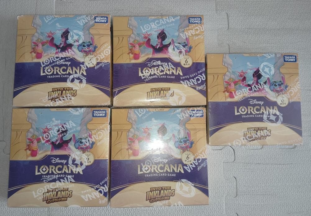 ディズニー ロルカナ インクランド探訪 5box　Disney Lorcana Amazon.co.jp: 英語版 English ディズニー ロルカナ : イントゥ・ザ