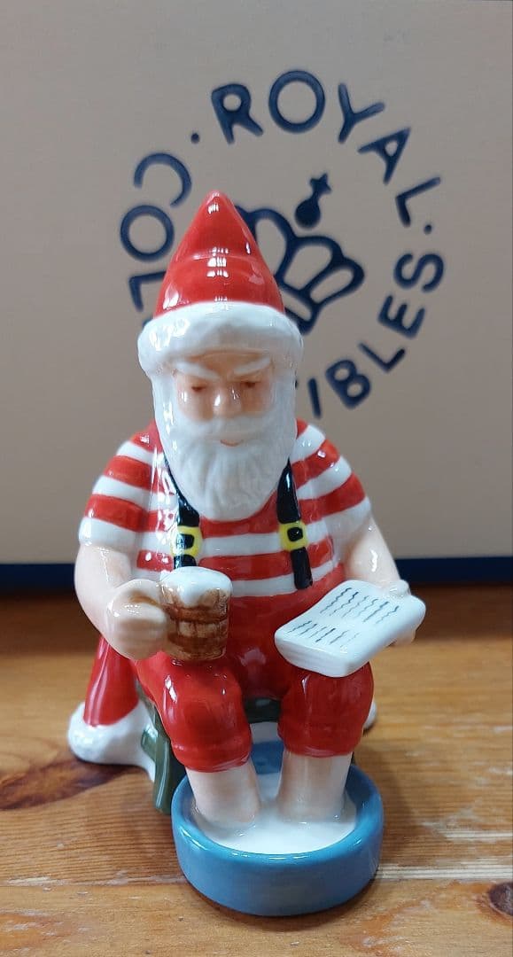 ☆美品☆　ロイヤルコペンハーゲン　 サンタクロース 2014 フィギュリン ロイヤルコペンハーゲン ROYAL COPENHAGEN アニュアル フィギュリン